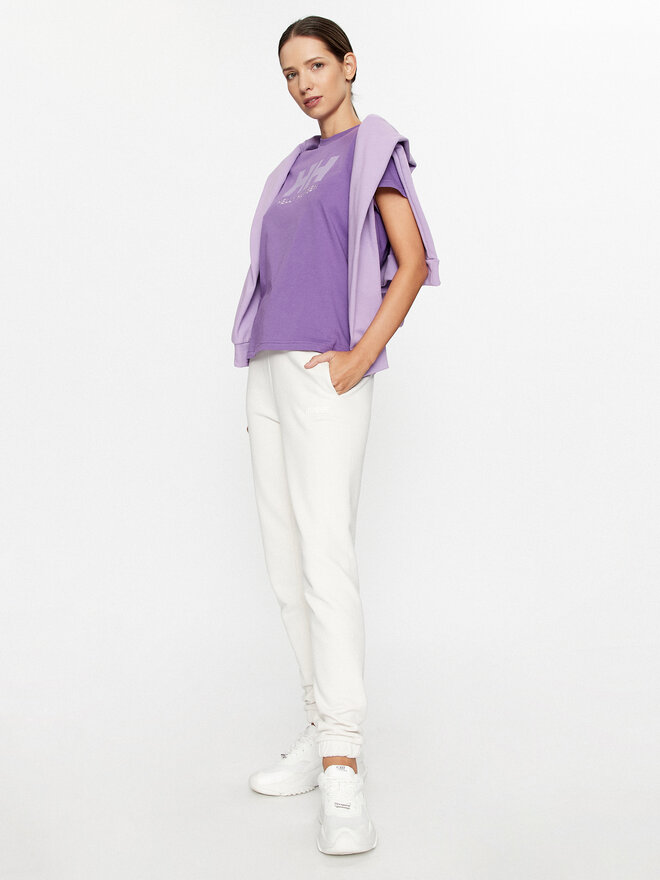 Helly Hansen Helly Hansen Marškinėliai Logo 34112 Violetinė Regular Fit