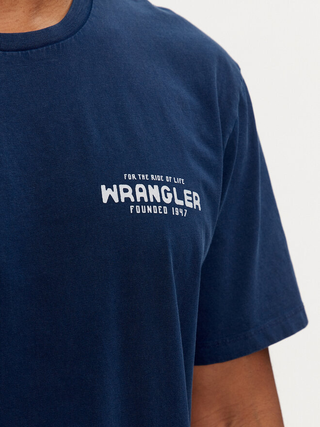 Wrangler Wrangler Póló Graphic 112350530 Sötétkék Regular Fit