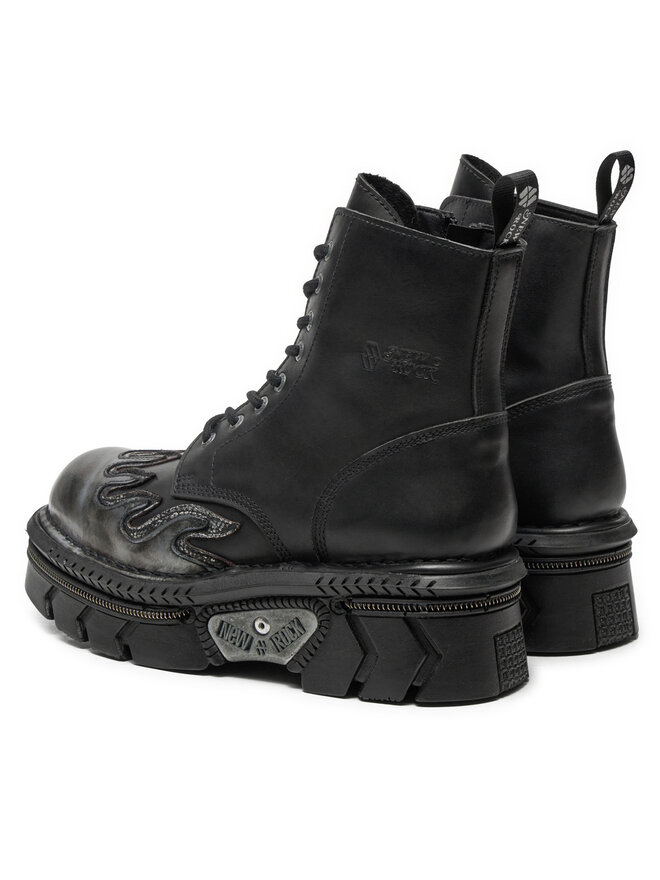 NEW ROCK Bakancs NEW ROCK M-MILI134C-S1 Fekete
