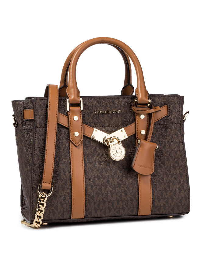 Handtasche MICHAEL Michael Kors Nouveau Hamilton 30F9G0HS1B Braun eschuhe