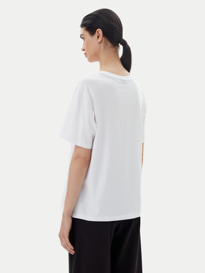 EA7 Emporio Armani EA7 Emporio Armani Camiseta 7W000028 AF10373 U0002 Blanco Loose Fit
