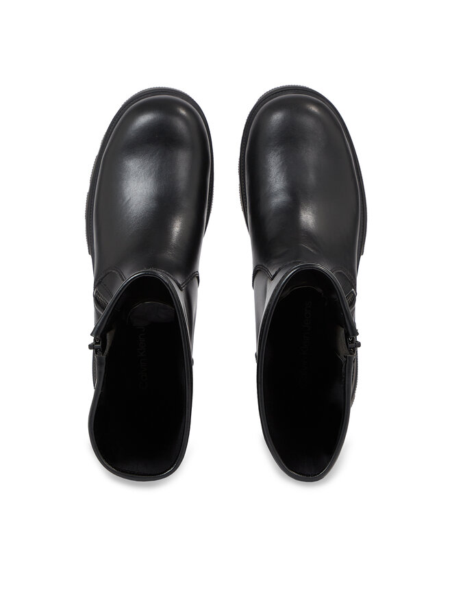Calvin Klein Jeans Ботильйони Calvin Klein Jeans Chunky Combat Zip Boot Wn YW0YW01109 Чорний