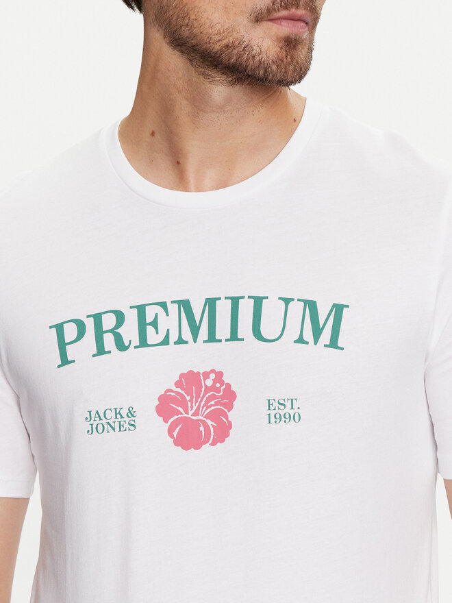 Jack&Jones Jack&Jones Marškinėliai Jprblaalfie 12259673 Balta Regular Fit
