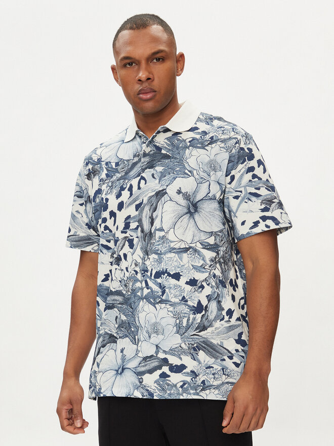 Just Cavalli Just Cavalli Поло 76OAG6RL Голубий Regular Fit