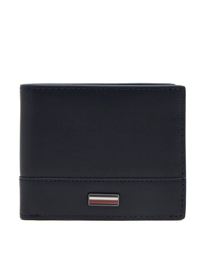Tommy Hilfiger Veľká pánska peňaženka Tommy Hilfiger Th Corp Mini Cc Wallet AM0AM13244 Tmavomodrá
