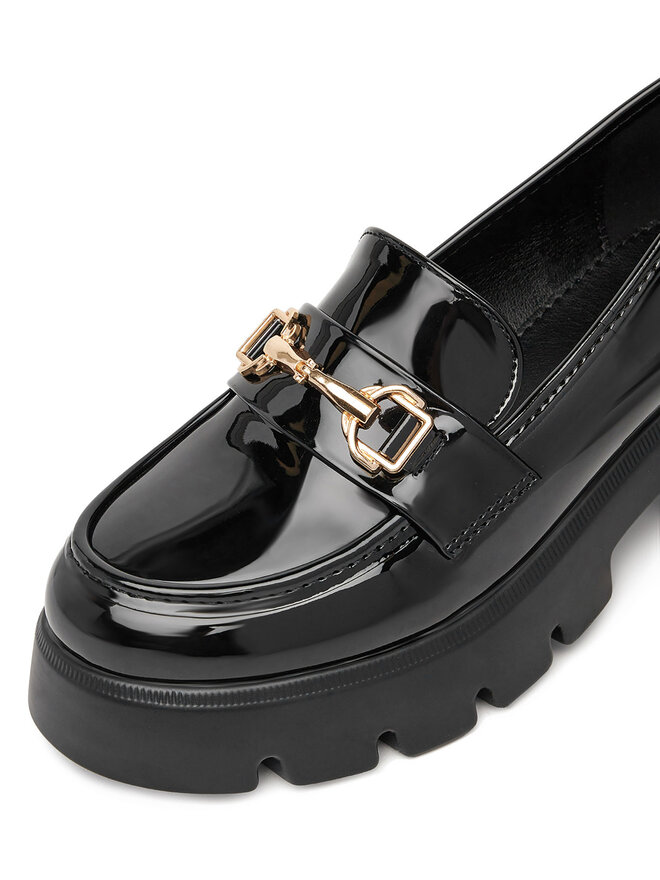 DeeZee Loafersy DeeZee HXG2052-296 Czarny