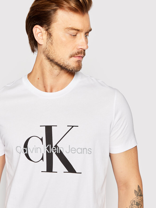 Calvin Klein Jeans Calvin Klein Jeans T-Shirt J30J320935 Weiß Slim Fit