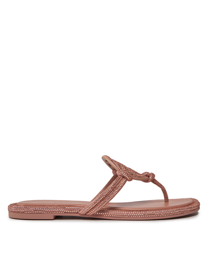 Infradito Tory Burch Miller Knotted Pave 152177 Rosa escarpe