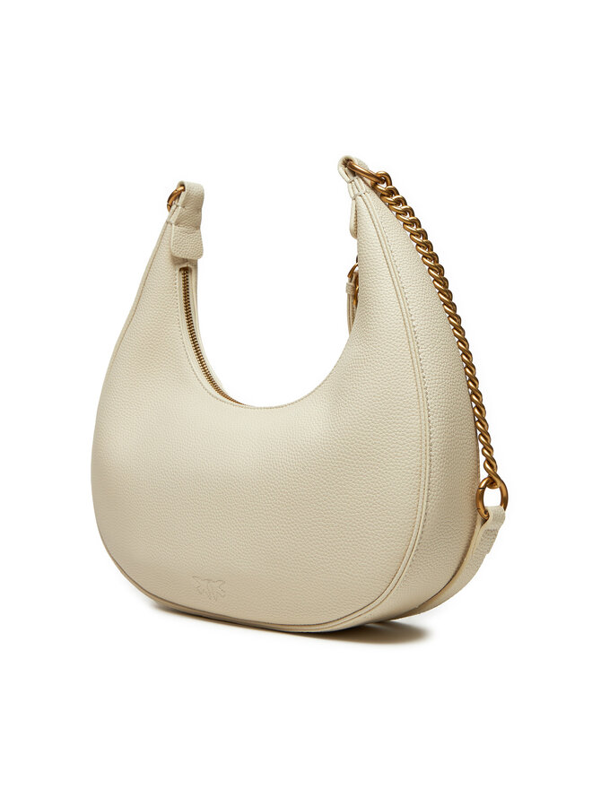 PINKO Borsetta PINKO Brioche Hobo Classic AI 24-25 PLTT 101526 A29Q Écru