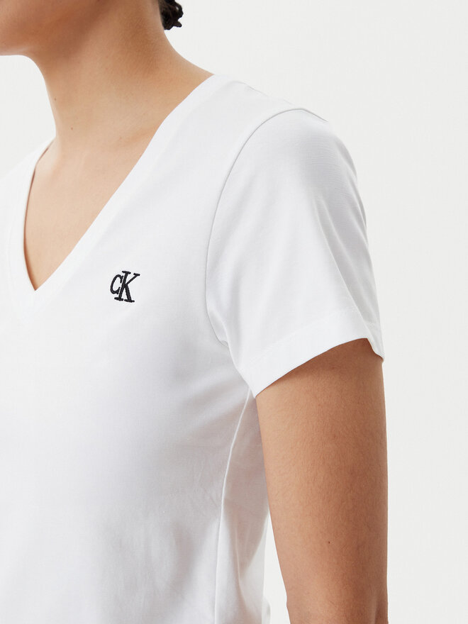 Calvin Klein Jeans Calvin Klein Jeans Marškinėliai J20J213716 Balta Regular Fit