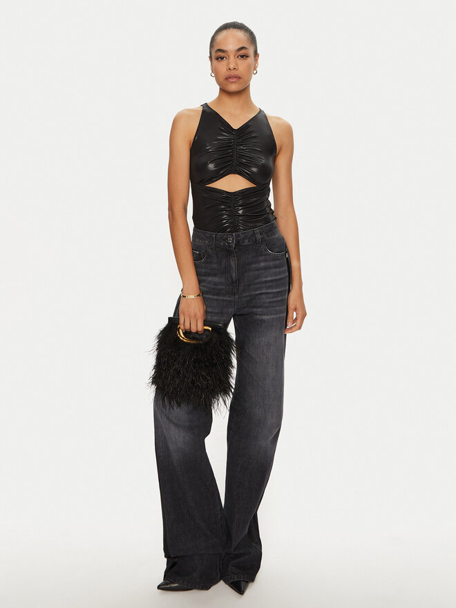 PINKO PINKO Τοπ 103261 A1OE Μαύρο Slim Fit