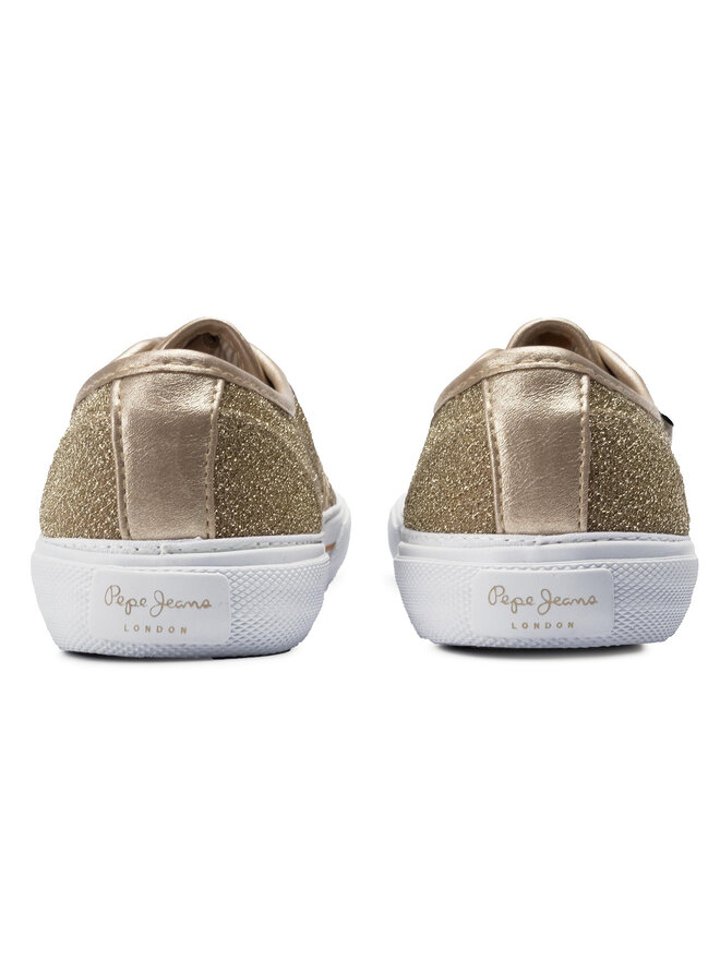 Pepe Jeans Sneakers aus Stoff Pepe Jeans Aberlady Sevy PLS30815 Goldfarben