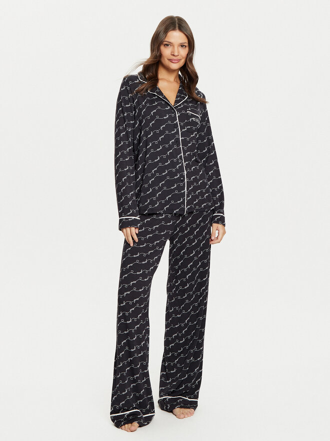 Guess Guess Pyjama O5RX08 KCIN2 Schwarz Regular Fit