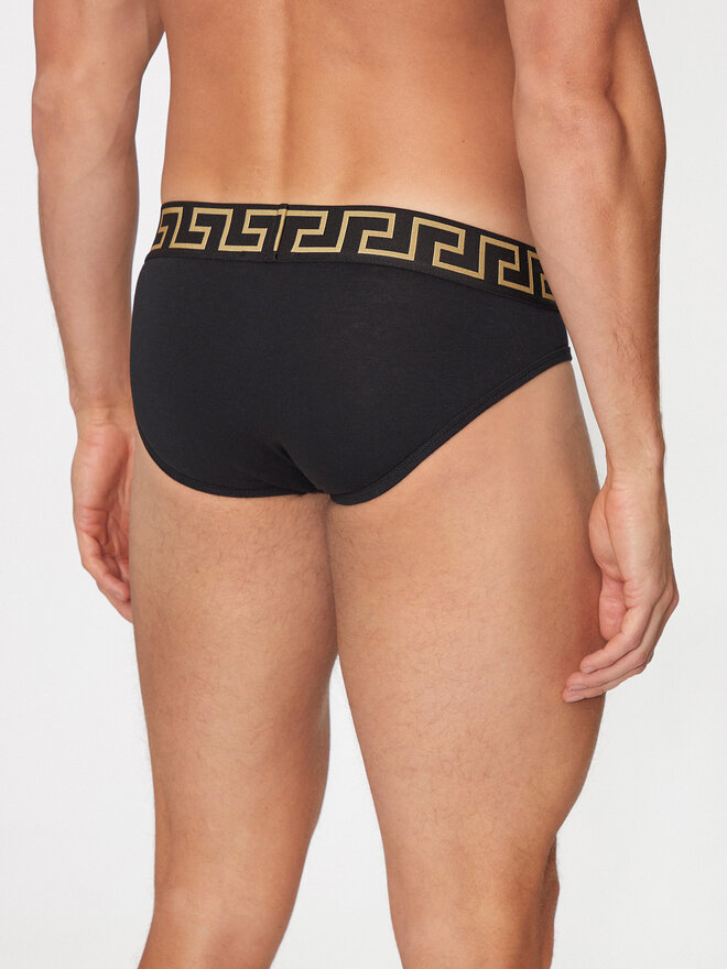 Versace Versace 2er-Set Slips AU10180 1A10011 Schwarz