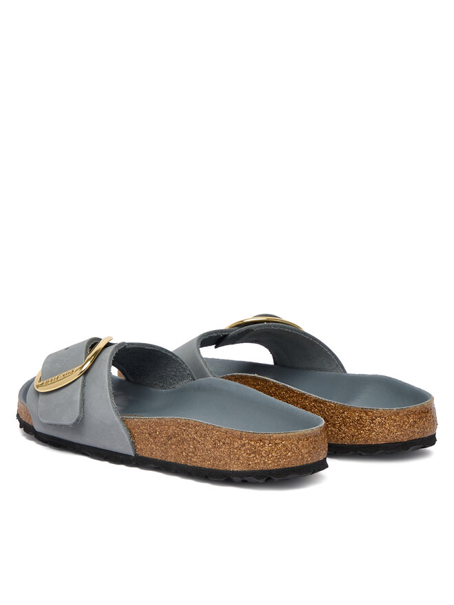 Birkenstock Pantoletten Birkenstock Madrid Big Buckle Hex 1032090 Grau