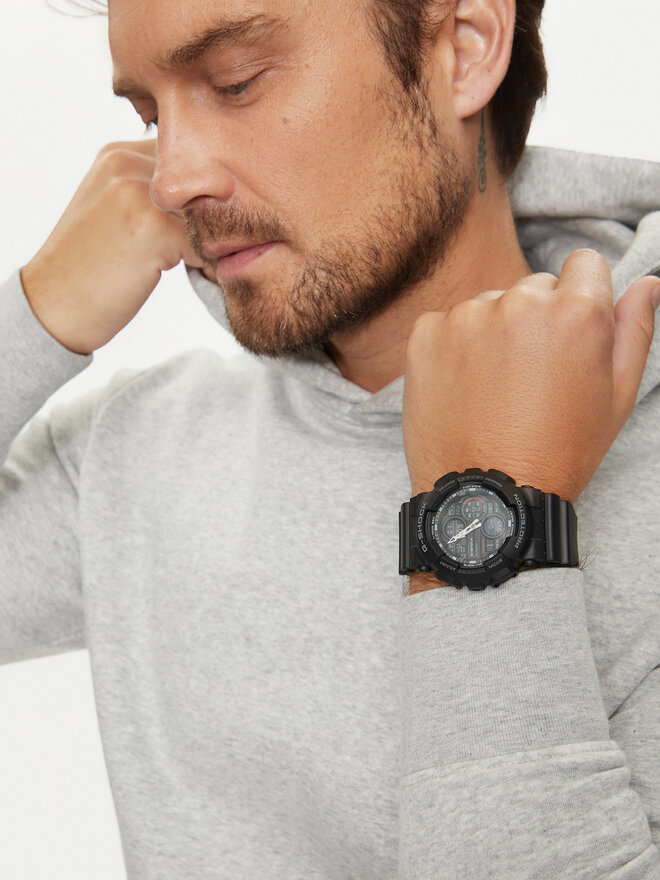 G-Shock Zegarek G-Shock GA-140-1A1ER Czarny