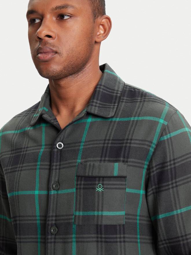 United Colors Of Benetton United Colors Of Benetton Pidžama 43UL4P00A Zelena Regular Fit