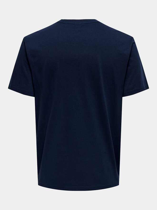 Only & Sons Only & Sons Marškinėliai Lenny 22028593 Tamsiai mėlyna Regular Fit