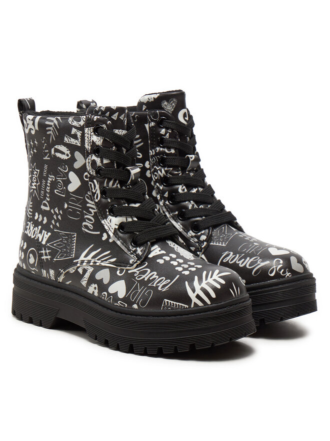 DeeZee Schnürschuhe DeeZee CF2880-1 Schwarz