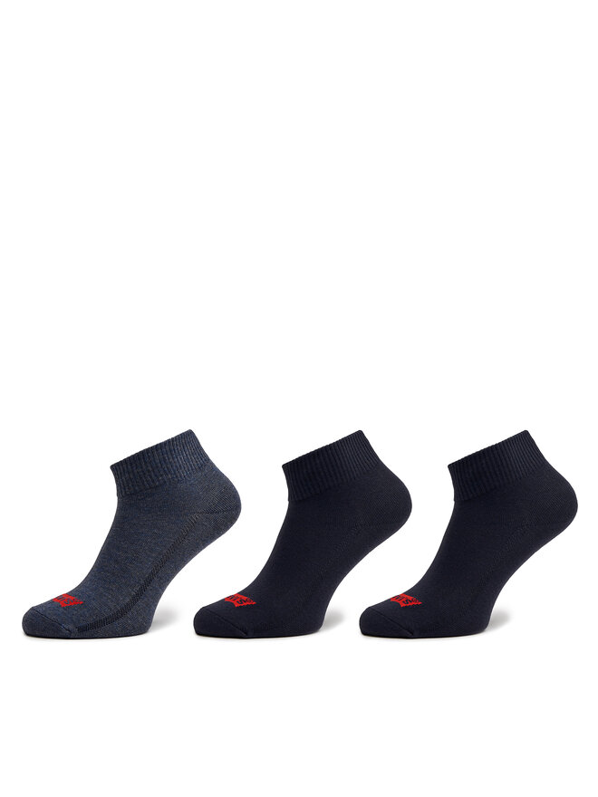 Levi's® Sada 3 párů pánských vysokých ponožek Levi's® 37157-0981 Tmavomodrá