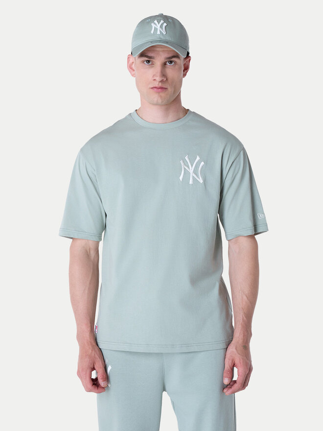 New Era New Era Marškinėliai New York Yankees MLB League Essential Pastel 60596180 Žalia Regular Fit