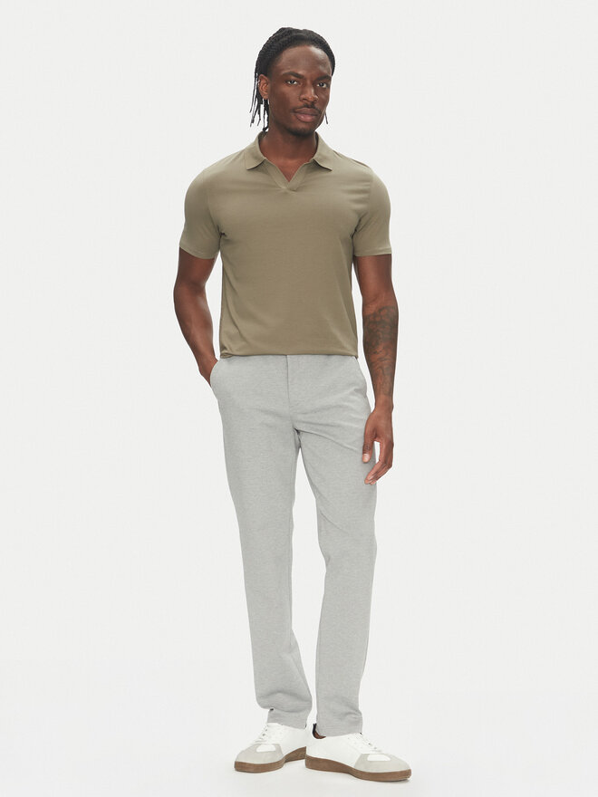Lindbergh Lindbergh Poloshirt 30-404036 Khakifarben Slim Fit