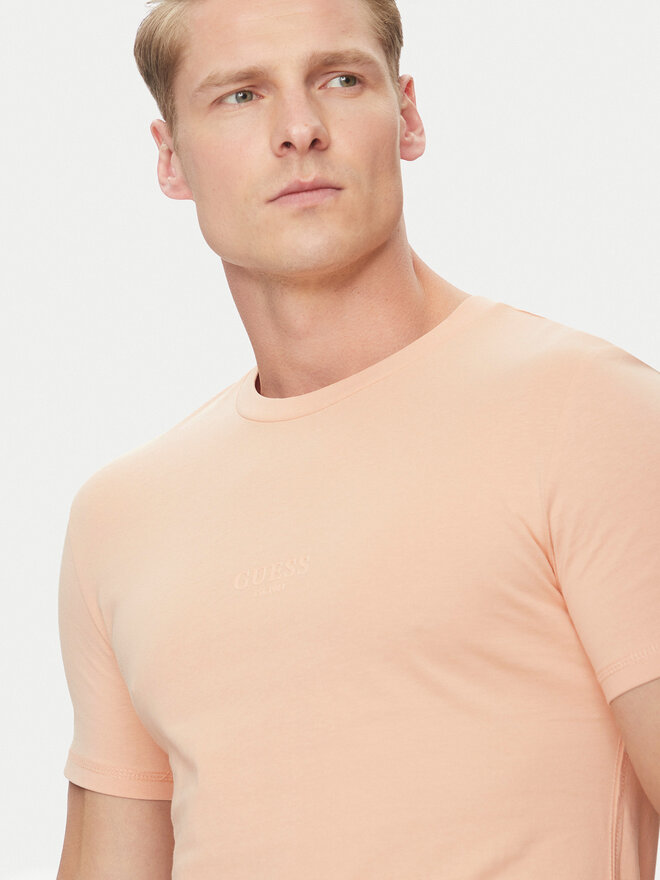 Guess Guess Marškinėliai M2YI72 I3Z14 Oranžinė Regular Fit