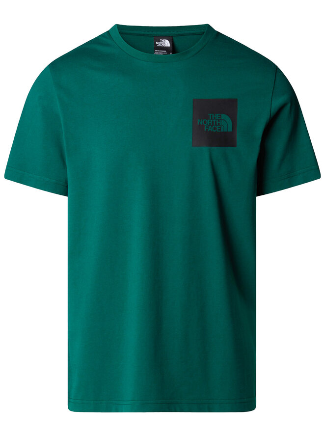 The North Face The North Face Marškinėliai SS Fine NF0A8A6M Žalia Regular Fit