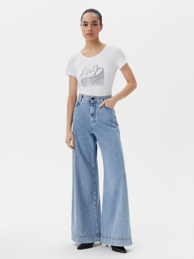 Liu Jo Beachwear Liu Jo Beachwear T-Shirt VA5157 JS360 Λευκό Regular Fit