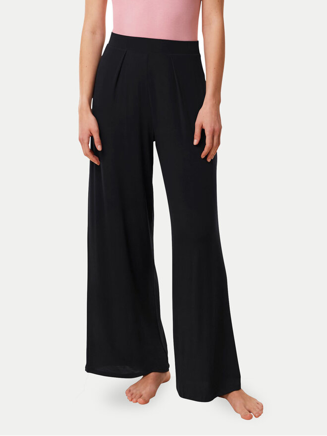 Triumph Triumph Pižamos kelnės Aura Spotlight 10221403 Juoda Relaxed Fit