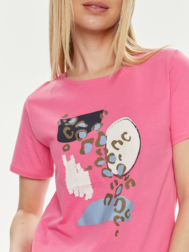 Fransa Fransa Camiseta 20613466 Rosa Regular Fit