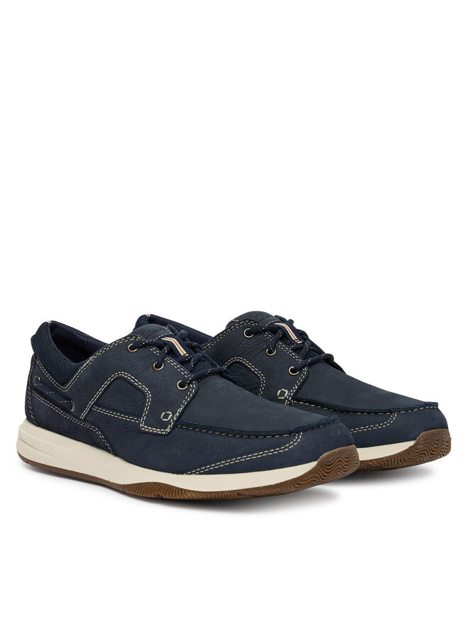 Clarks Туфлі Clarks Sailview Lace 26176972 Cиній
