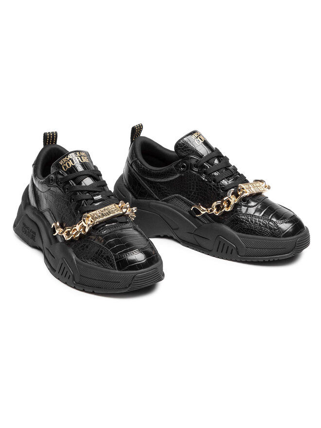 Versace Jeans Couture Снікерcи Versace Jeans Couture E0YWASF4 Чорний