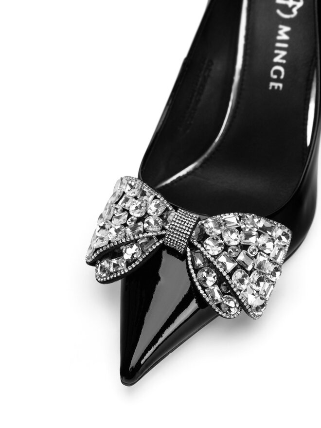 Eva Minge Pantofi cu toc subțire Eva Minge SARA-V1278-388-2 Negru