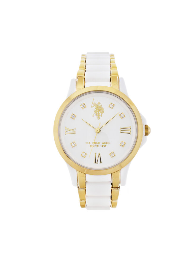 U.S. Polo Assn. Pulkstenis U.S. Polo Assn. Selena USP8382YG Balts