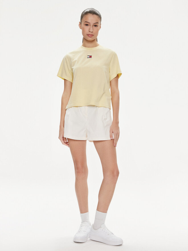 Tommy Jeans Tommy Jeans Футболка Badge DW0DW17391 Жовтий Boxy Fit