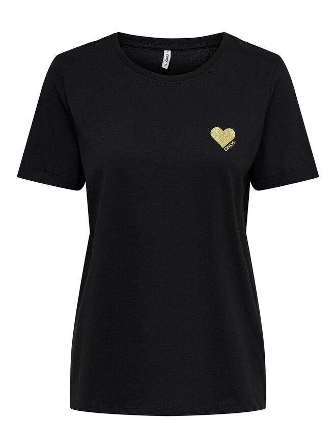 ONLY ONLY T-Shirt Kita 15244714 Schwarz Regular Fit