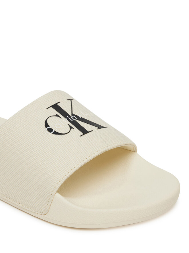 Calvin Klein Jeans Flip flop Calvin Klein Jeans Slide Monogram Wn Logo Ck YW0YW01967 Bej