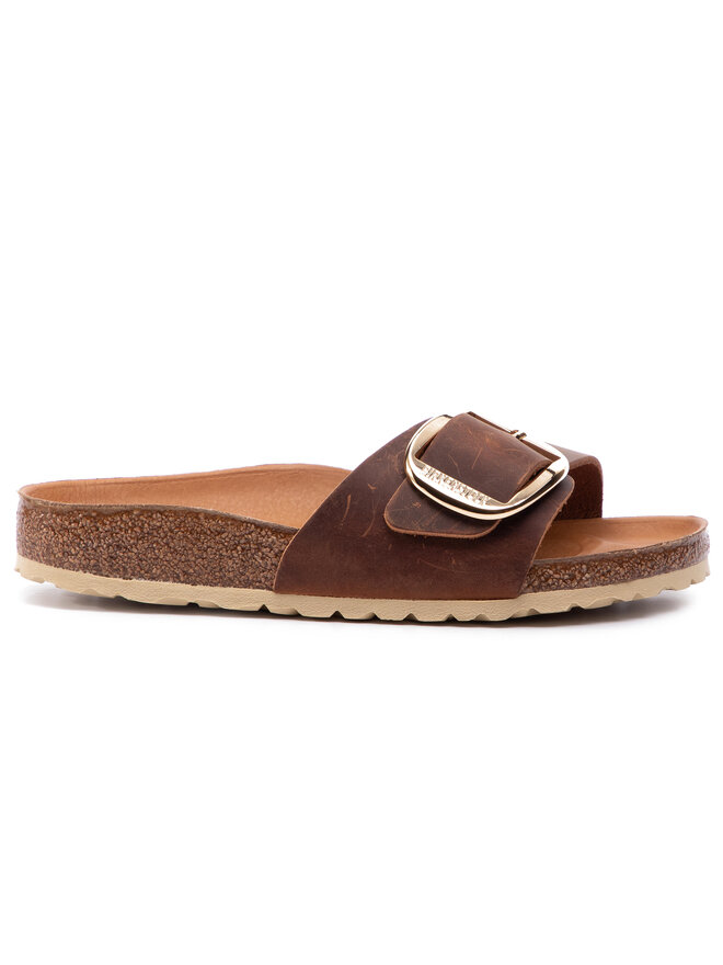 Birkenstock Klapki Birkenstock Madrid Big Buckle 1006525 Brązowy