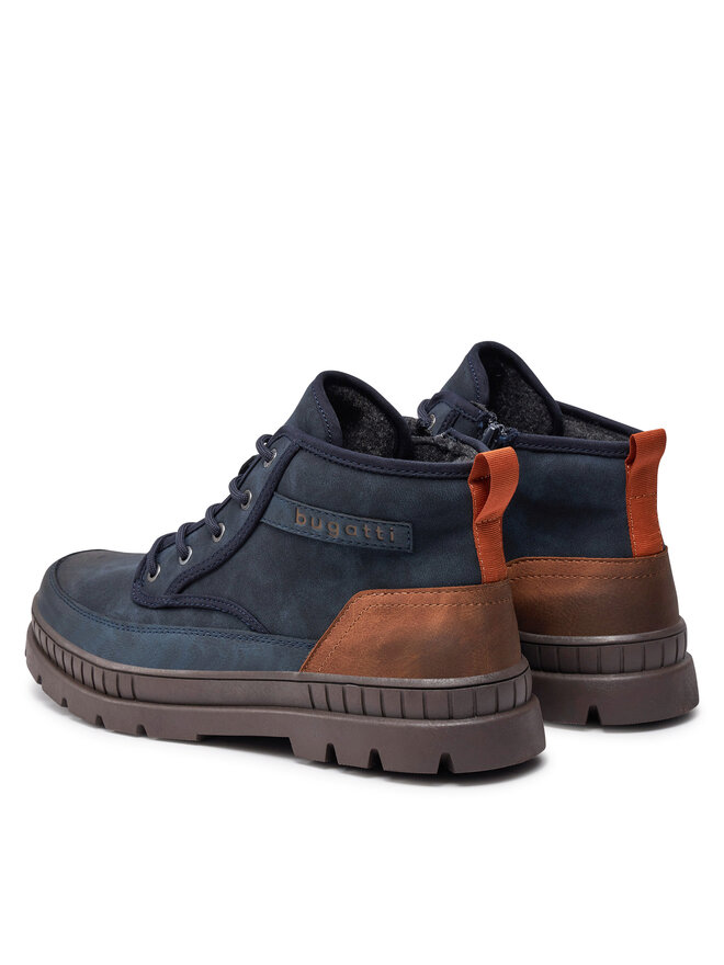 Bugatti Botines planos Bugatti 325AGB Azul marino