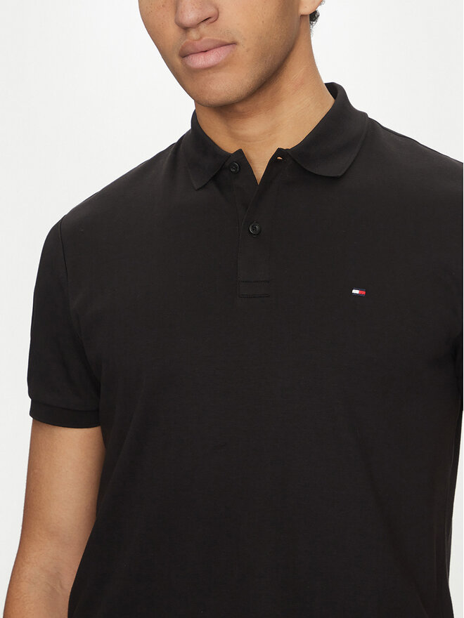Tommy Hilfiger Tommy Hilfiger Polo marškinėliai Essential MW0MW35585 Juoda Regular Fit