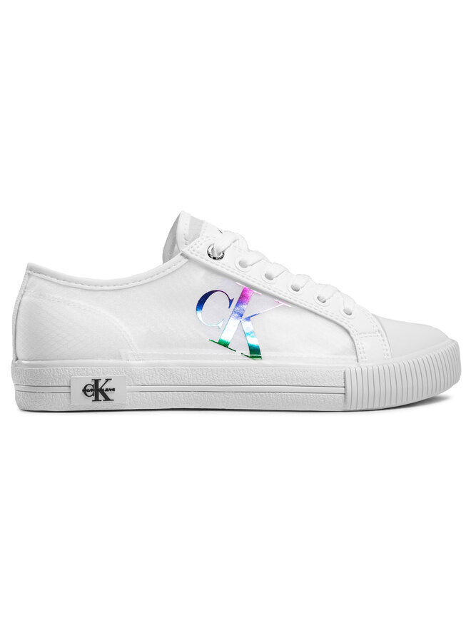 Calvin Klein Jeans Sneakers Calvin Klein Jeans Vulcanized Sneaker Laceup Trn Pa YW0YW00044 Λευκό