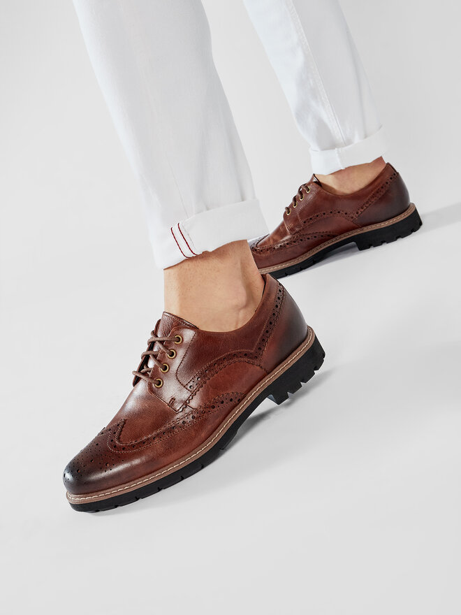 Clarks Туфлі Clarks Batcombe Wing 261271917 Коричневий