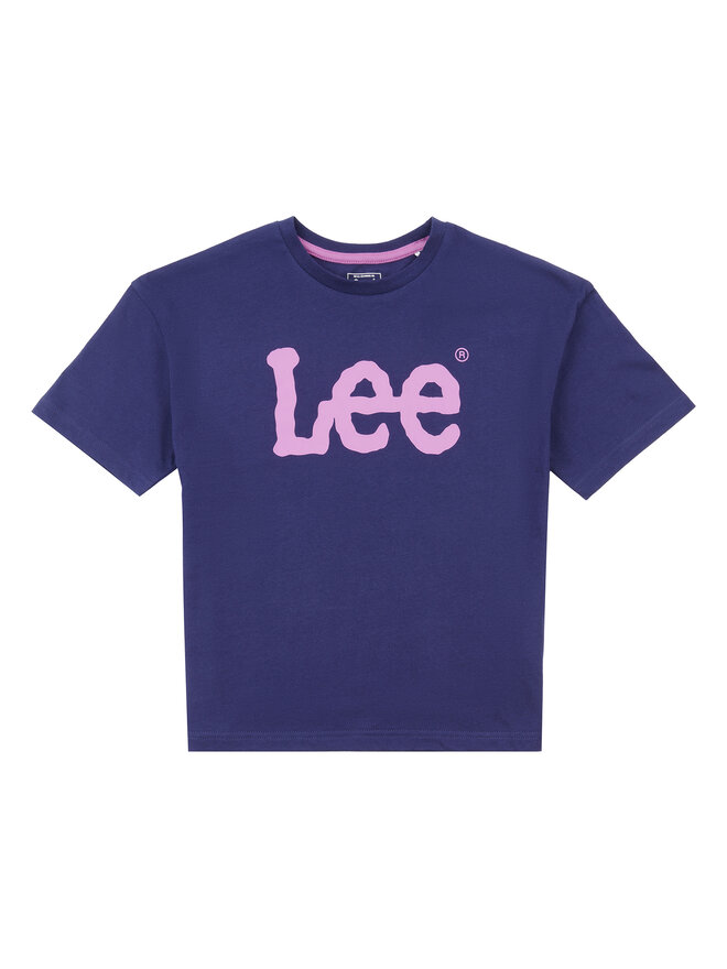 Lee Lee Marškinėliai Wobbly Graphic LEG5030 Mėlyna Regular Fit