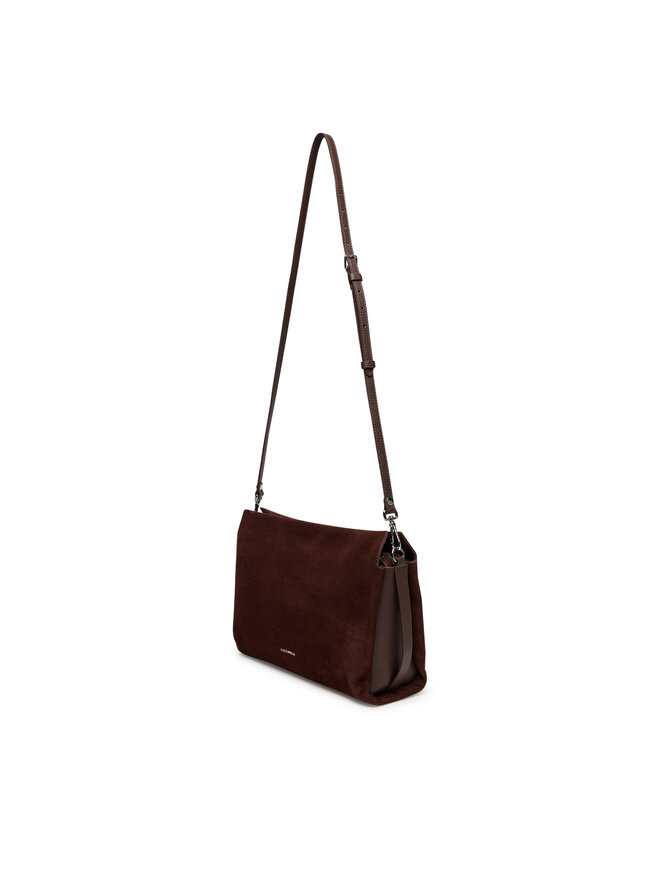 Coccinelle Ročna torba Coccinelle P6P Boheme Suede Bimaterial E1 P6P 19 02 01 Rjava