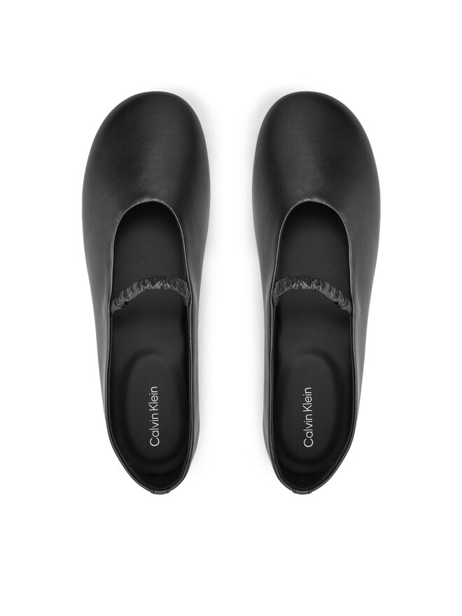 Calvin Klein Balerina Calvin Klein Ballerina W/Strap Pearl Lth HW0HW02136 Fekete