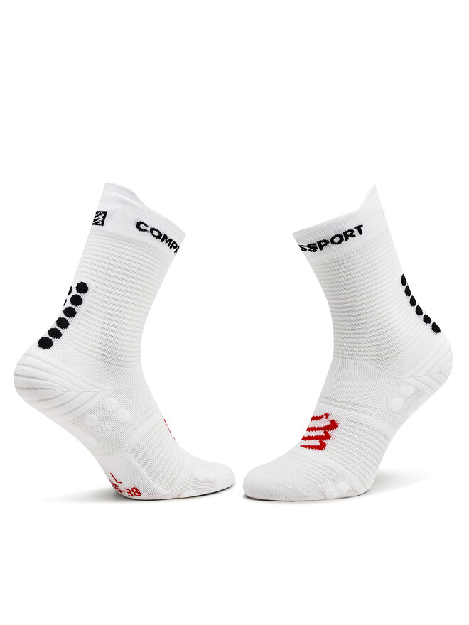 Compressport Hosszú zoknik Compressport Pro Racing V4.0 Run High XU00046B Fehér