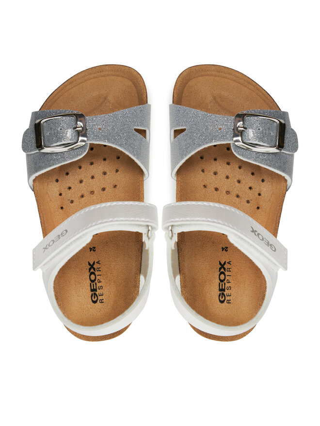 Geox Szandál Geox B Sandal Chalki Girl B922RA 0NFKC C0007 S Fehér