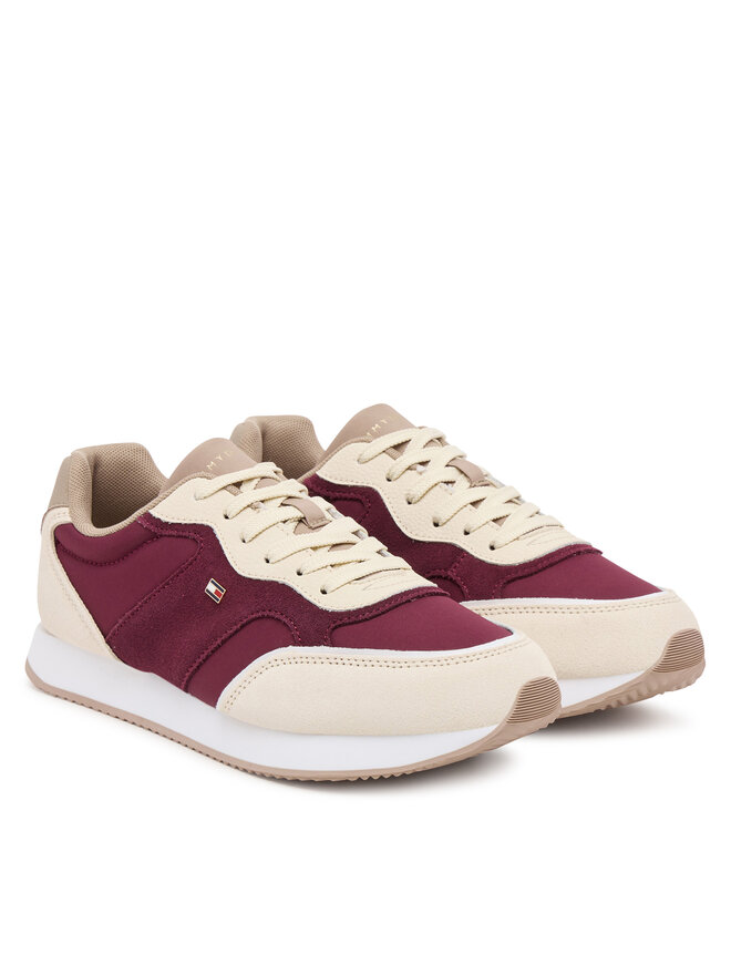 Tommy Hilfiger Sneakersy Tommy Hilfiger Easy Runner FW0FW08836 Beżowy