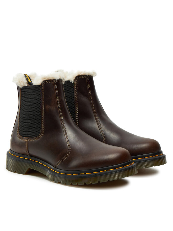 Dr. Martens Polokozačky Dr. Martens 2976 Leonore 32016777 Hnědá
